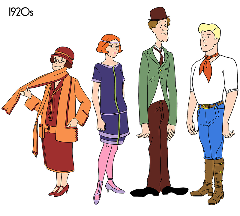 Illustration for article titled Here's How the Scooby Doo Crew Would've Dressed Through the 20th Century